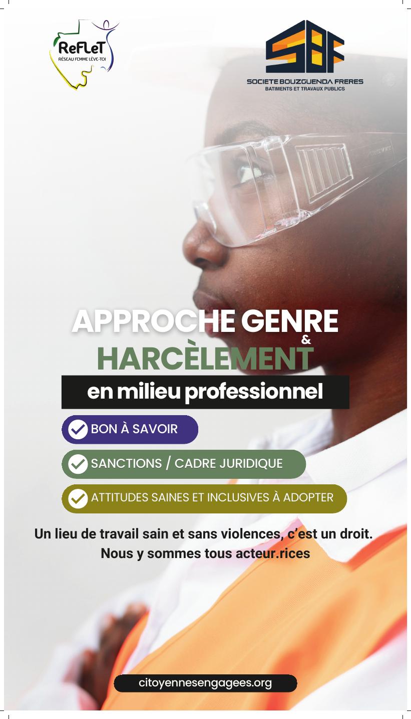 Approche genre & harcèlement en milieu professionnel