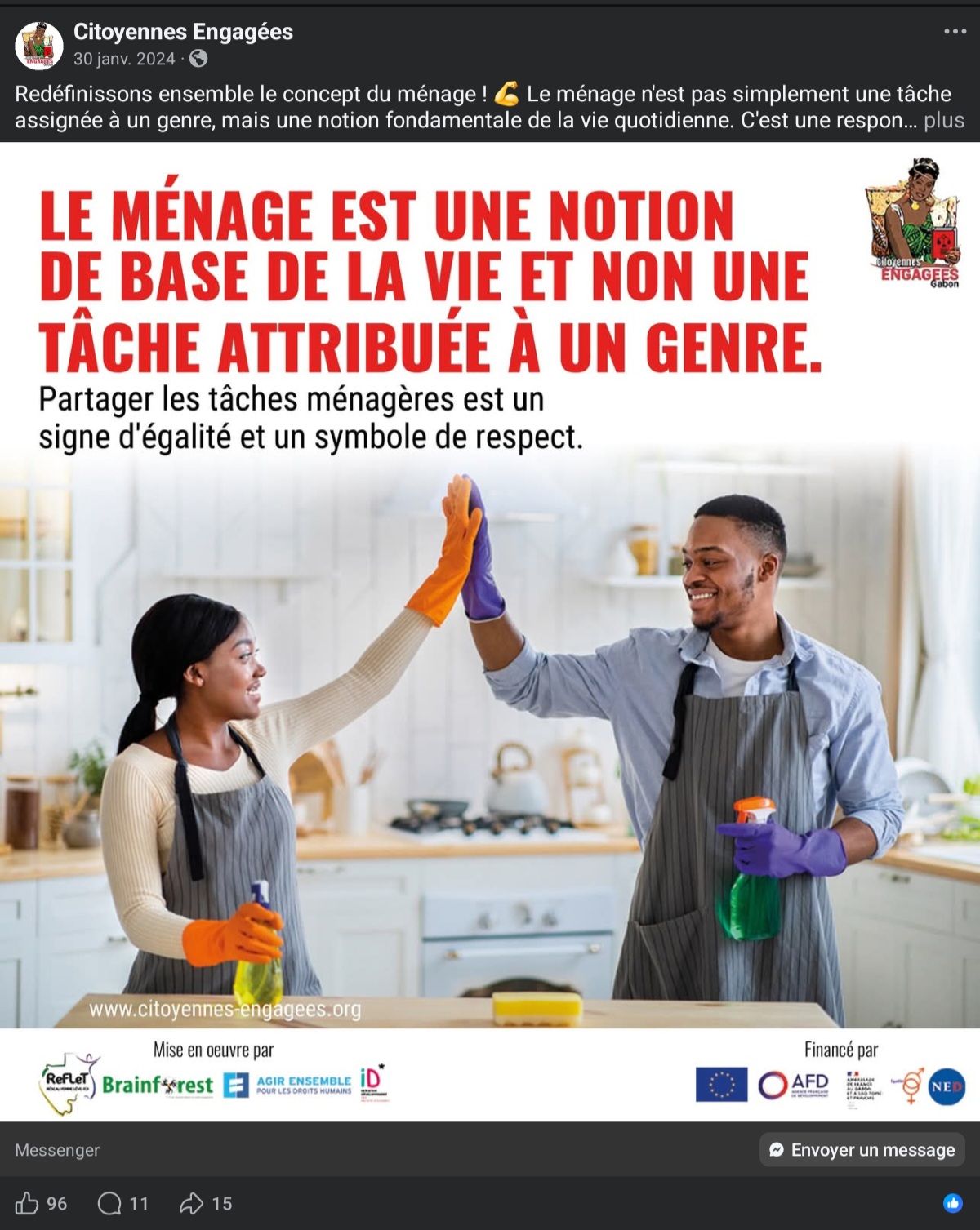 Le ménage n'est pas genré